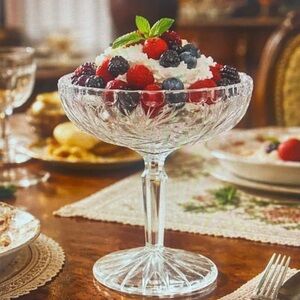 Antique American Brilliant Period Pressed Glass Compote Bowl